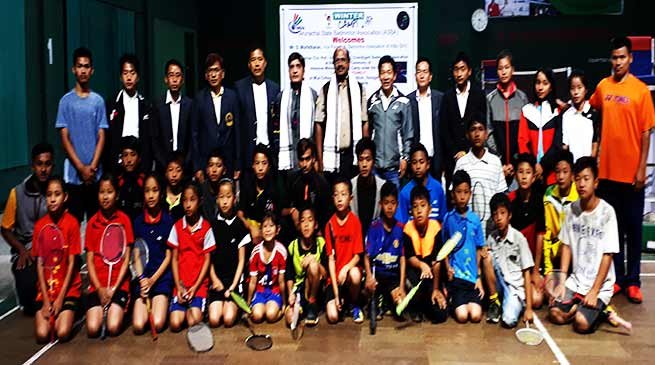 Itanagar- Winter Badminton Coaching Camp begins with theme 'Catch them young'