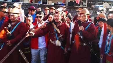 The rituals and chanting by the local priest began with the starting of the festival Si-Donyi festival in the Itanagar capital Complex.