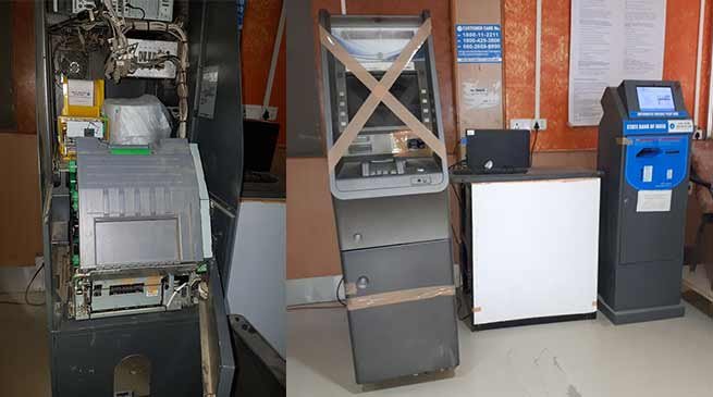 Arunachal: Robbers Vandalise 2 SBI ATM at Itanagar