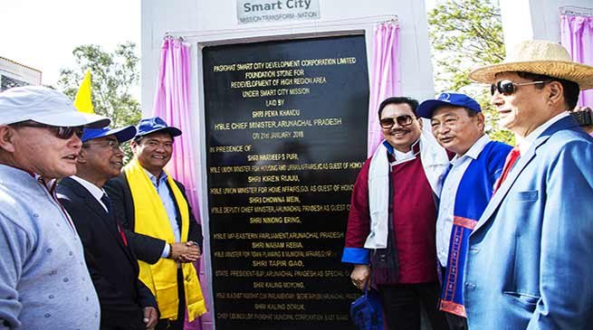 Arunachal: Khandu lays foundation stone for Pasighat Smart City