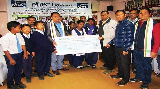 Arunachal: NHPC distributes Scholarship to Students of Govt Schools