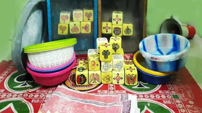 Itanagar police seizes gambling items from various places