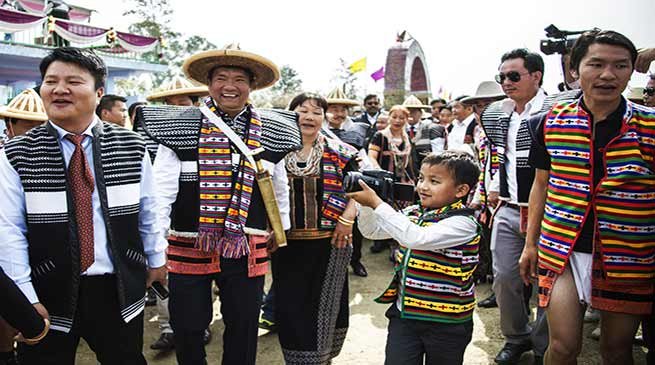 Arunachal:  Khandu attends Golden Jubilee Central Reh Celebration