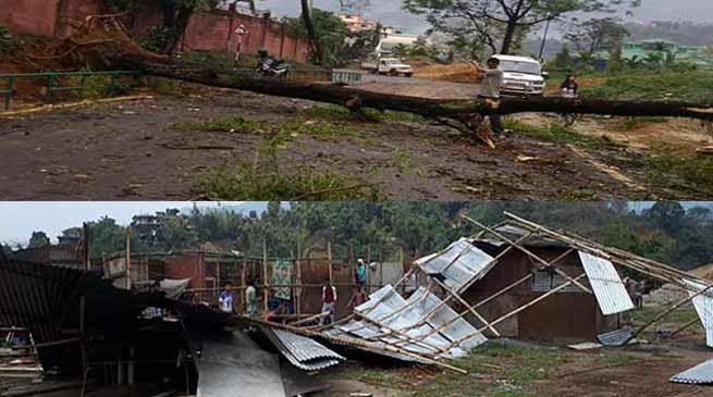 Arunachal : 400 houses, properties worth of Crores damaged due to storm