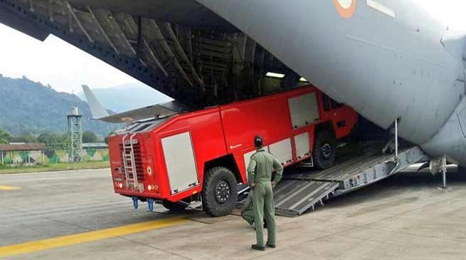 Arunachal : IAF C-17 Globemaster Landed at Tuting Airfield