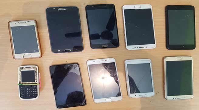Itanagar: Capital Police recover 10 nos of cell phone