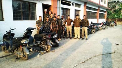 Itanagar police nabbed Bike lifters, recovered 11 two wheelers