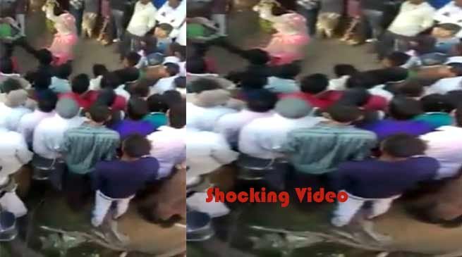 Shocking Video- Women tied to tree and beaten by husband