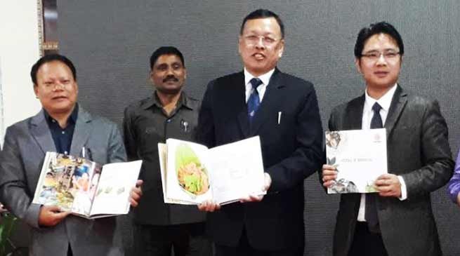 Arunachal :  Gamlin releases book on "Aromas of Arunachal"