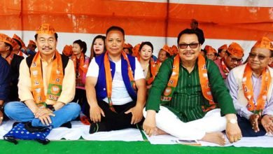 Arunachal: BJP leaders sit on Fast in IG Park