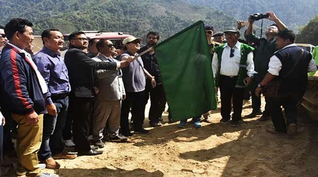 Arunachal : Felix flag off Construction work of NH-713 in Kra Daadi district