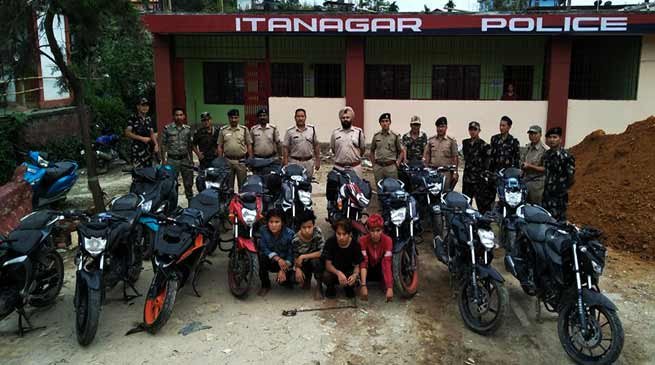 Arunachal : Capital Police bust gang of bike lifters, 4 arrested
