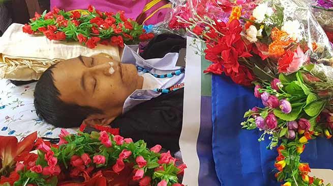 Arunachal : Darasing Tayeng Mortal remains laid to rest