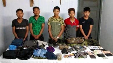 Arunachal : Security Forces apprehend 5 ENGG Militants
