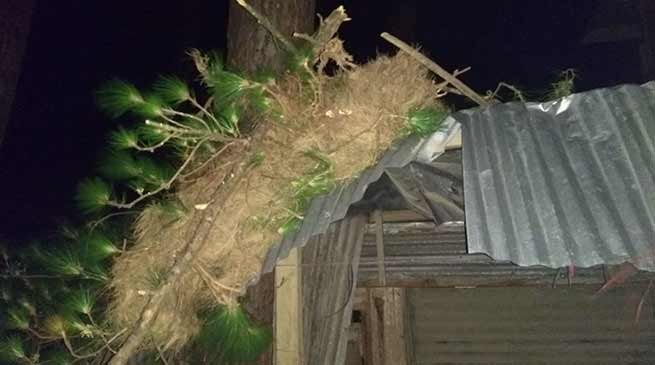 Itanagar: Heavy wind lashes capital complex and Naharlagun