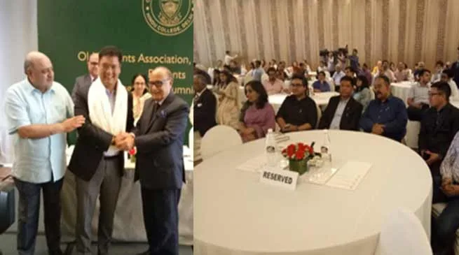 Pema Khandu felicitated by OSA of Hindu College