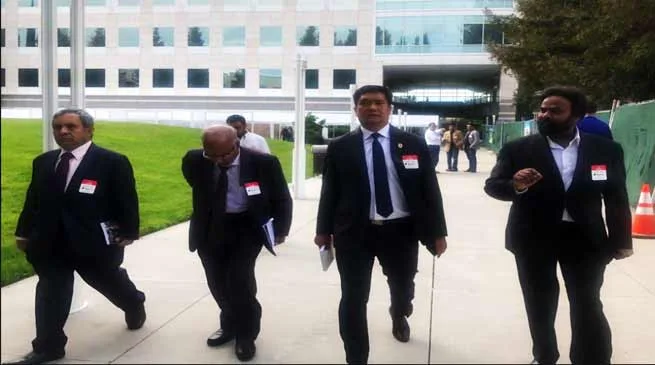 Arunachal CM Pema Khanu visits PayPal HQ at San Jose