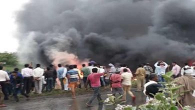 Bihar: 27 killed in blaze after bus overturns and catches fire in Motihari