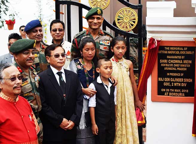 Arunachal: Martyr Hangpan dada's Memorial inaugurated