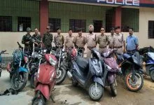 Arunachal: Capital Police recovered 12 Stolen two-wheelers