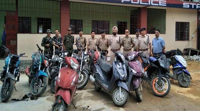 Arunachal: Capital Police recovered 12 Stolen two-wheelers