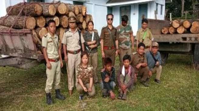 Arunachal:  2 Tractor loaded with khair logs seized from Digaru reserve forest