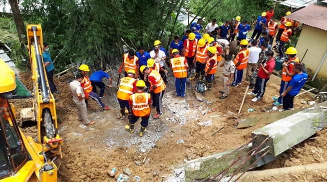 Arunachal- 5 killed after wall collapses in Itanagar