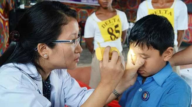 Arunachal: PTC organises eye check up camp for student