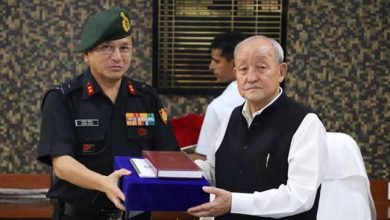 Arunachal: Maj Gen Jarken Gamlin calls on speaker Thogdok 