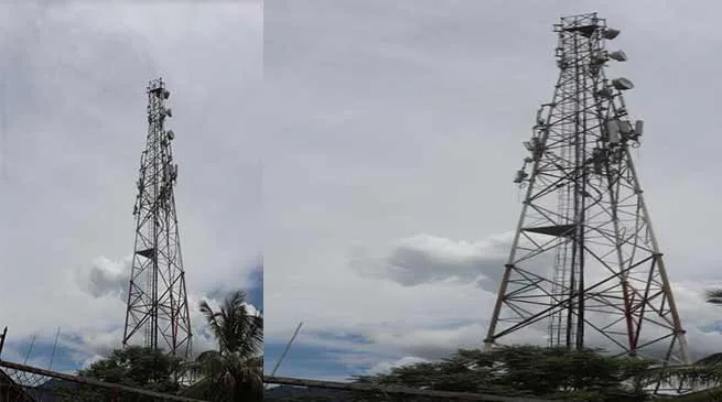 Arunachal: Young Boy Climbs High Mobile Tower