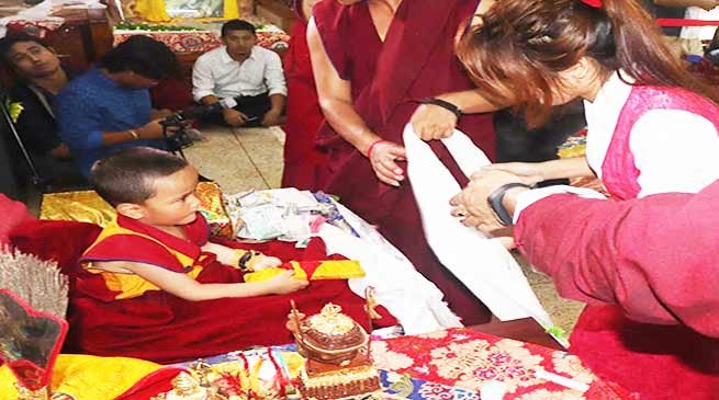 Arunachal:  10th Lhagyalri Rincpoche (Tenzin Wangchen) visits Itanagar, thousand gets blessing