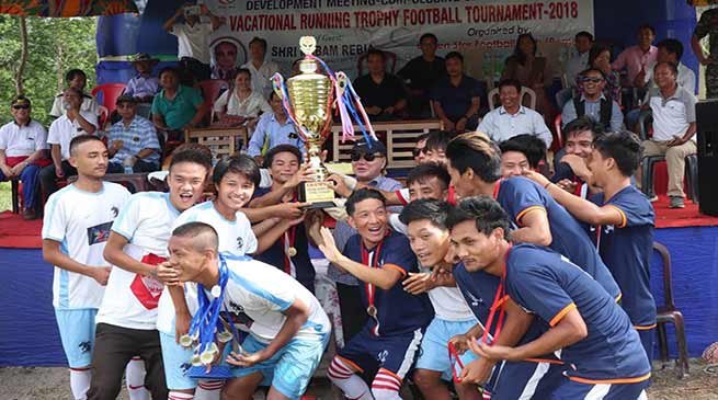 Arunachal:  NRFC lift the 6th vocational running trophy football tournament
