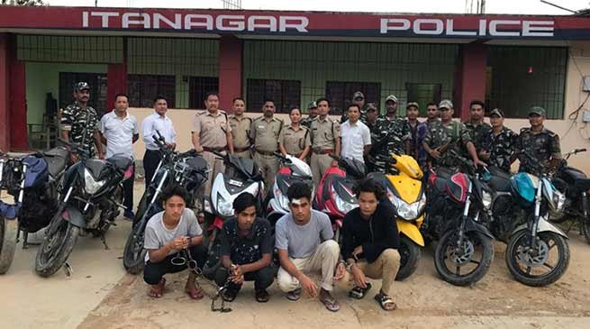 Arunachal:  Bike lifter Gang busted, 15 bikes recovered