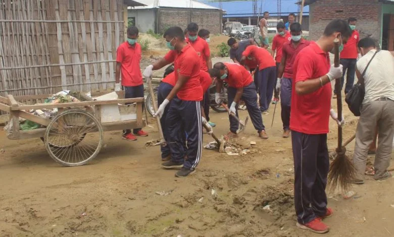 Assam: Clean drive in Hollongi Rajgadh Market