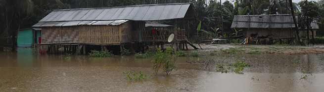 Arunachal: Hollongi Patila village submerge after heavy rain triggers flash flood