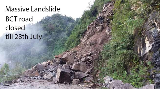 Arunachal: Bhalukpong-Charduar-Tawang road closed due to massive landslide