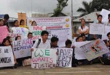 Itanagar: Students protest, demand Re-consideration of scholarship forms