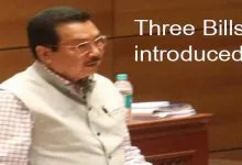 Arunachal:  DY CM Chowna Mein introduces three bills in Assembly