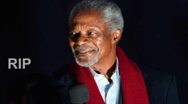 Kofi Annan, former UN Secretary-General dies