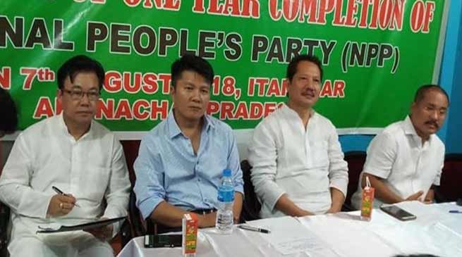 Arunachal: NPP celebrates one year completion of state unit
