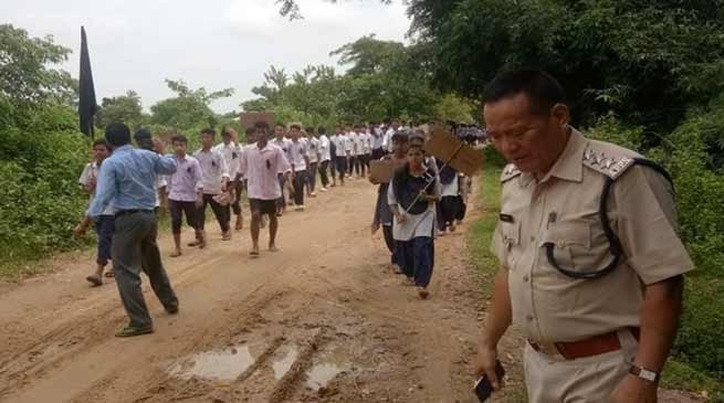 Minor's Rape Case: Protest March in Arunachal-Assam Border
