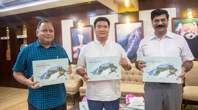 Itanagar : Khandu releases coffee table book 'Ecotourism potential and Forest Rest Houses of Arunachal Pradesh'