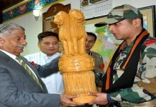 Itanagar: Governor felicitates Indian Army troops