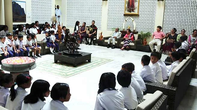 Arunacha: Governor hosts a high tea for the school children