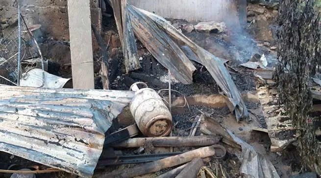Itanagar : One house burnt to ashes in Chimpu