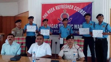 Week long training programme of 179 Itanagar Traffic Warden (ITW) at Police Training Centre (PTC) concludes.
