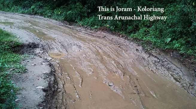 Arunachal: People pleading for repair of Joram-Koloriang TAH