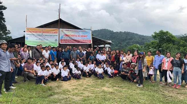 Arunachal: Mass Social Service held at Sangram village in Palin