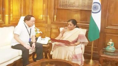 Arunachal: Nabam Rebia meet Nirmala Sitharaman in Delhi
