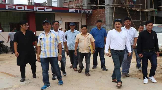 Itanagar: RWD CE inspects under construction model police station